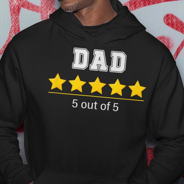 Dad 5 Stars Cool Familyatertag Geschenk Fürater Hoodie Lustige Geschenke