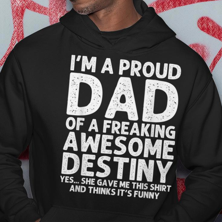 Dad Of Destiny Father's Day Personalized Name Hoodie Unique Gifts