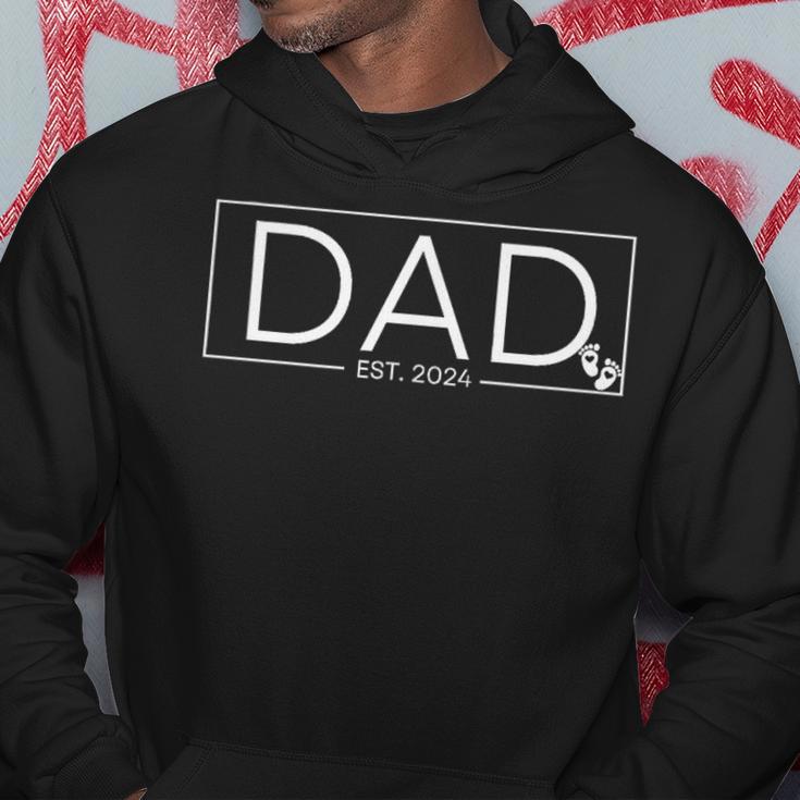 Dad Est 2024 Father's Day Hoodie Unique Gifts