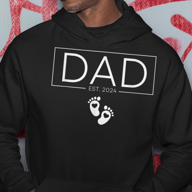 Dad Est 2024 New Dad 2024 First-Time Dad 2024 Idea Hoodie Personalized Gifts