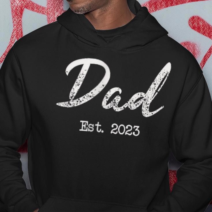 Dad Established 2023 First Time Dad And Father's Day Hoodie Unique Gifts