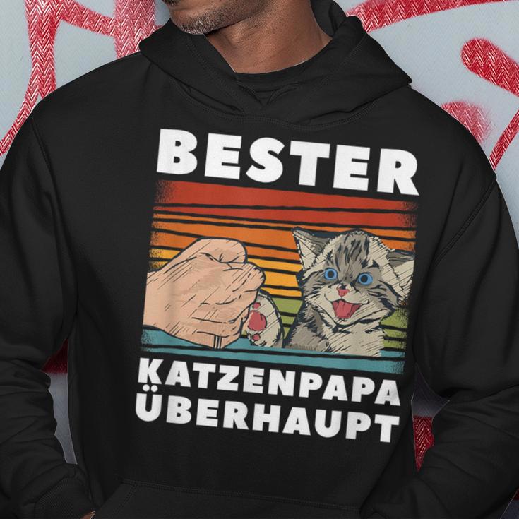 Dad Father's Day Bester Katzenpapa Kapuzenpullover Lustige Geschenke