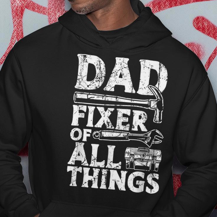 Dad Fixes Everything Handyman Dad Accessories For Fixer Hoodie Unique Gifts