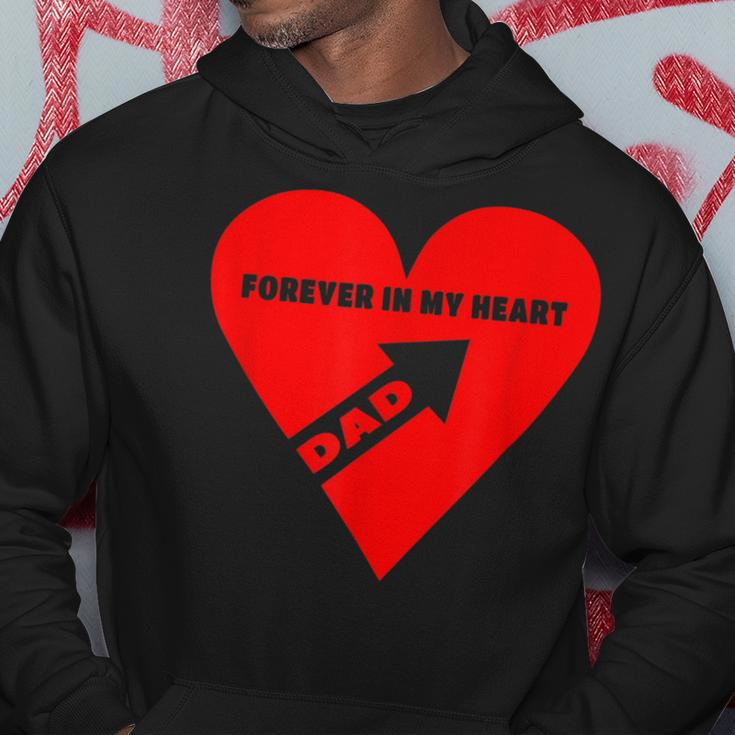Dad Forever In My Heart Arrow In Heart Hoodie Unique Gifts