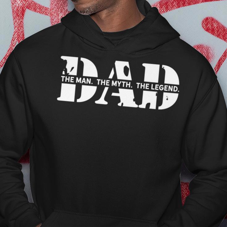 Dad The Man The Myth The Legend Papa Der Mann Mythos Legende Kapuzenpullover Lustige Geschenke