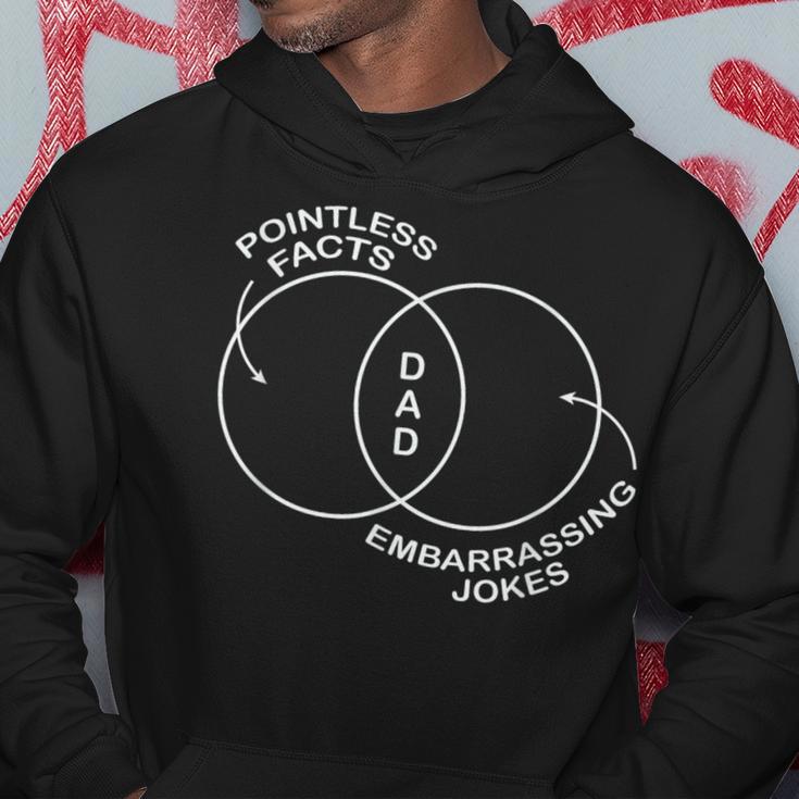 Dad Pointless Facts Embarrassing Jokes Venn Diagram Hoodie Unique Gifts