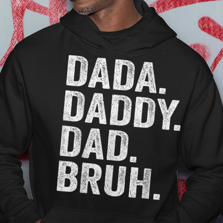 Dada Daddy Dad Bruh Fathers Day Vintage Father Papa Hoodie Funny Gifts