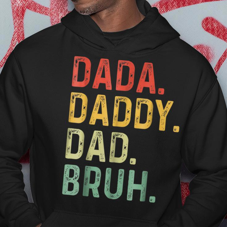 Dada Daddy Dad Bruh Fathers Day Dad Vintage Hoodie Funny Gifts