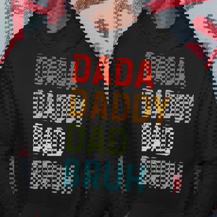 Dada Daddy Dad Bruh Dad Vintage Fathers Day Hoodie Funny Gifts