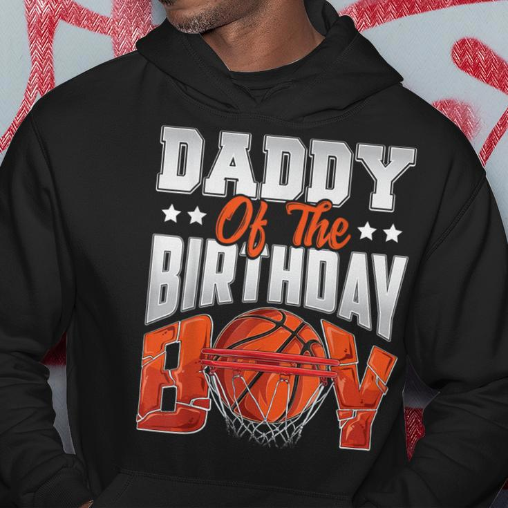 Daddy Basketball Birthday Boy Family Baller B-Day Party Hoodie Personalized Gifts