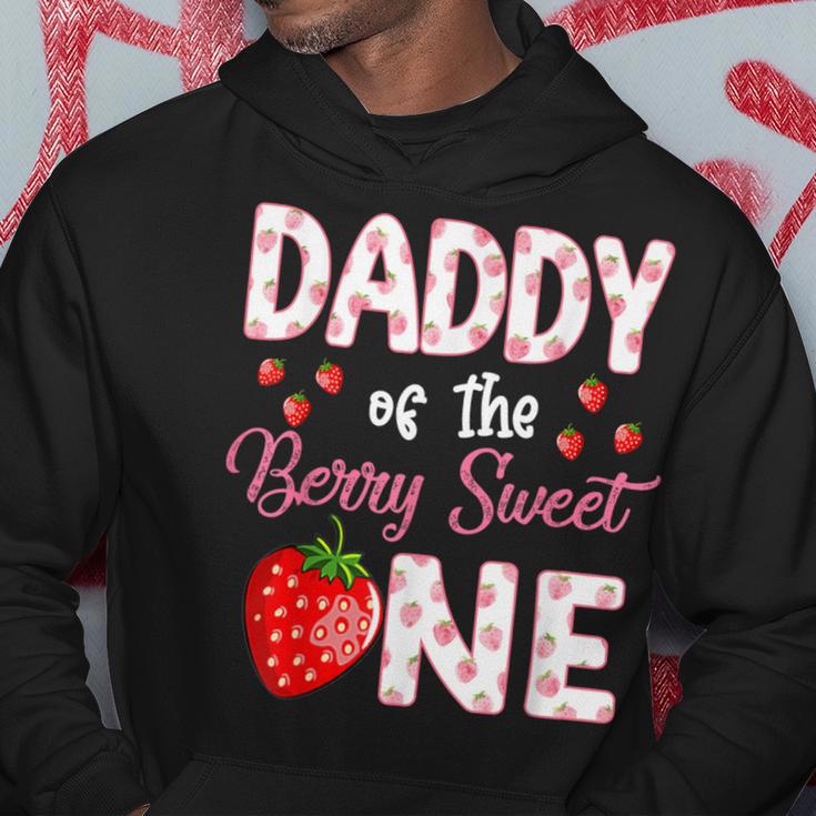 Daddy Of The Berry Sweet One Strawberry First Birthday Hoodie Unique Gifts