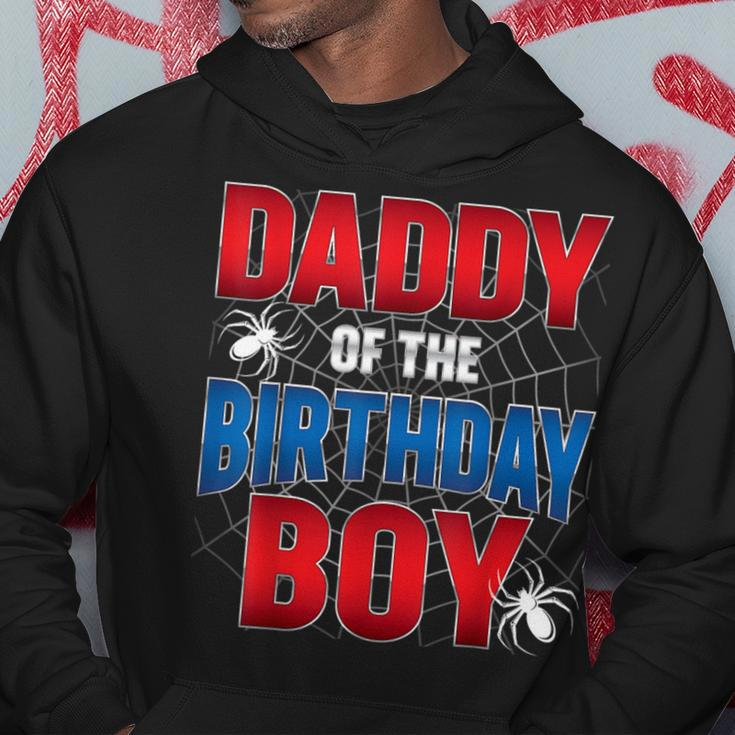 Daddy Of The Birthday Boy Costume Spider Web Birthday Party Hoodie Funny Gifts