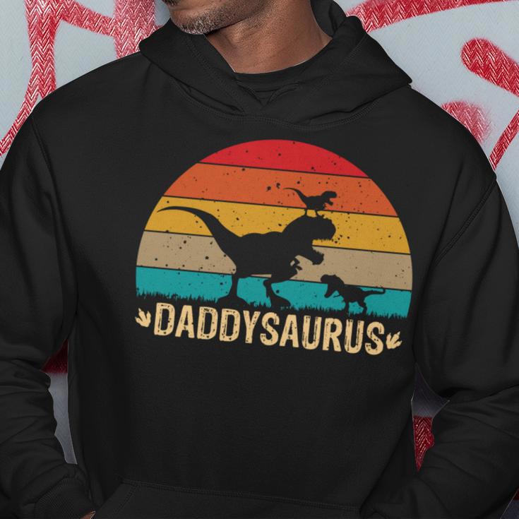 Daddy Saurus T-Rex Retroatertag Dinosaurier Papa T-Rex Kapuzenpullover Lustige Geschenke