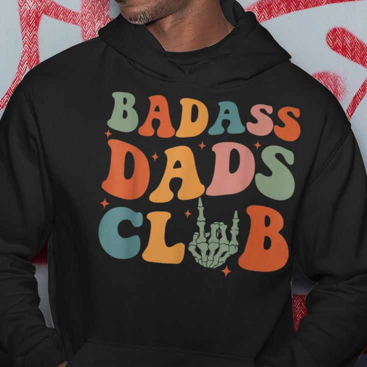 Dads Dad Groovy Fathers Day Hoodie Funny Gifts