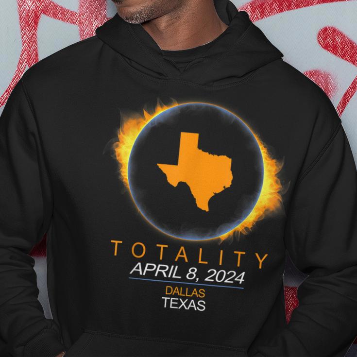 Dallas Texas Total Solar Eclipse 2024 Hoodie Unique Gifts