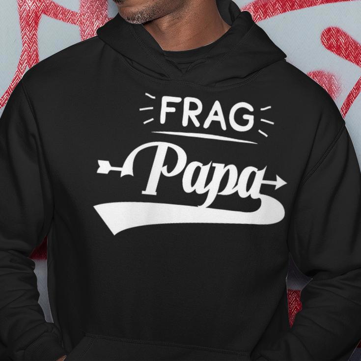 Damen Frag Papa Mit-Ausschnitt Kapuzenpullover Lustige Geschenke