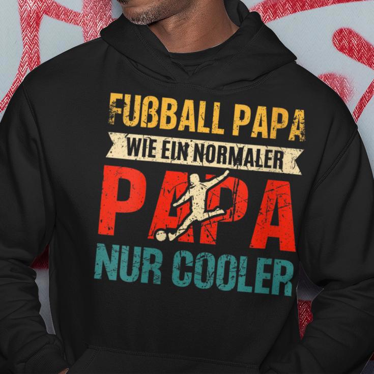 Damen Lustiges Fußball Papa Perfekte Für Fußballliebhaberatertag Mit-Ausschnitt Kapuzenpullover Lustige Geschenke