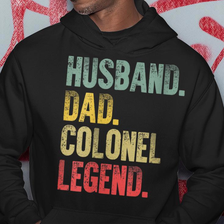 Damen Lustigesintage-Geschenk Ehemann Papa Colonel Legende Retro Mit-Ausschnitt Kapuzenpullover Lustige Geschenke