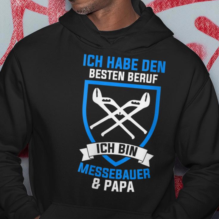 Damen Messebau Papaateratertag Messebauer Mit-Ausschnitt Kapuzenpullover Lustige Geschenke