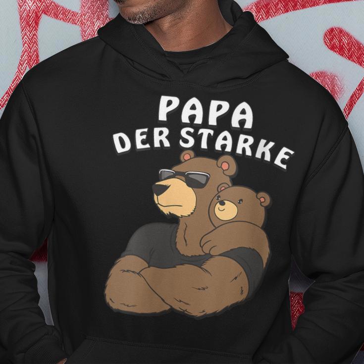 Damen Papa Der Starkeater Familie Bär Papabear Papa Mit-Ausschnitt Kapuzenpullover Lustige Geschenke