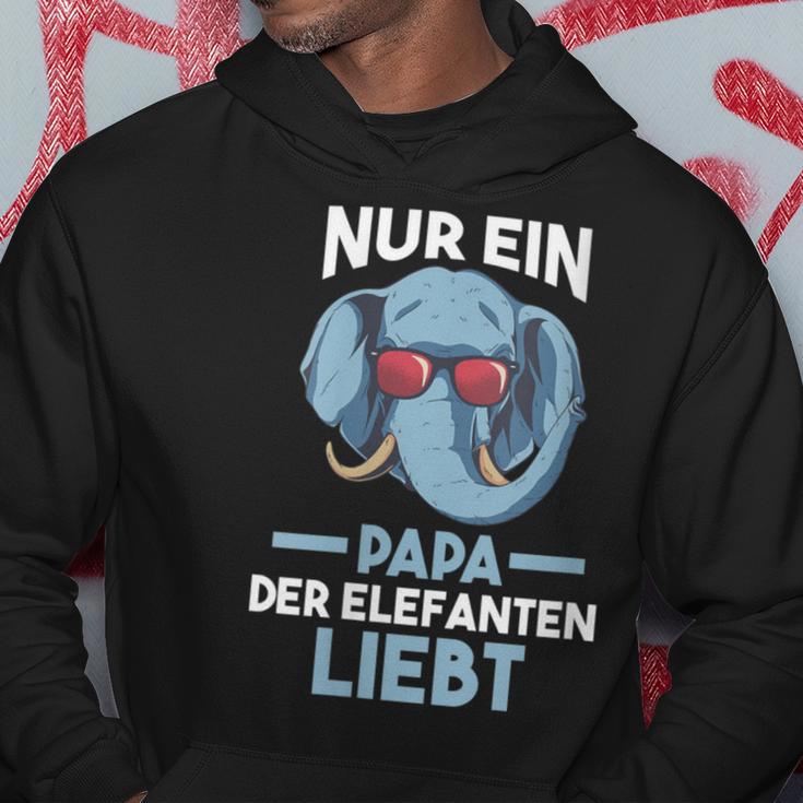 Damen Papaateratertag Elefantpapa Elefant Mit-Ausschnitt Kapuzenpullover Lustige Geschenke