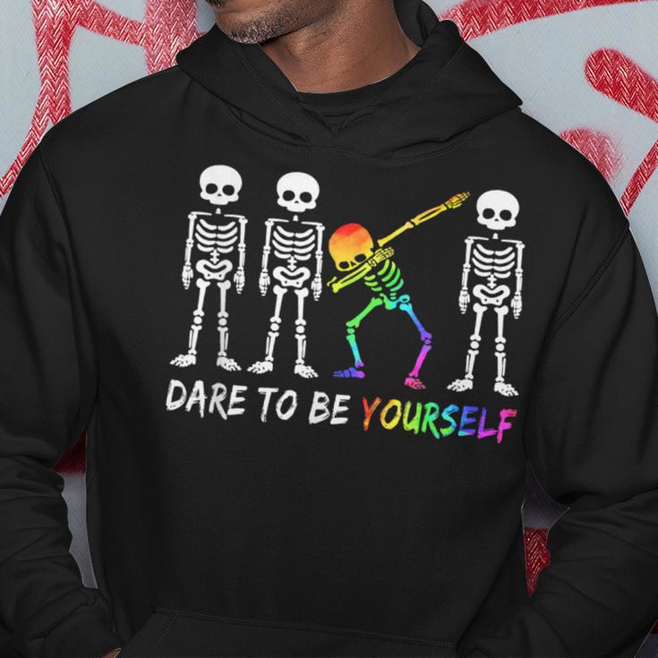 Dare To Be Yourself Cute Lgbt Pride Hoodie Unique Gifts