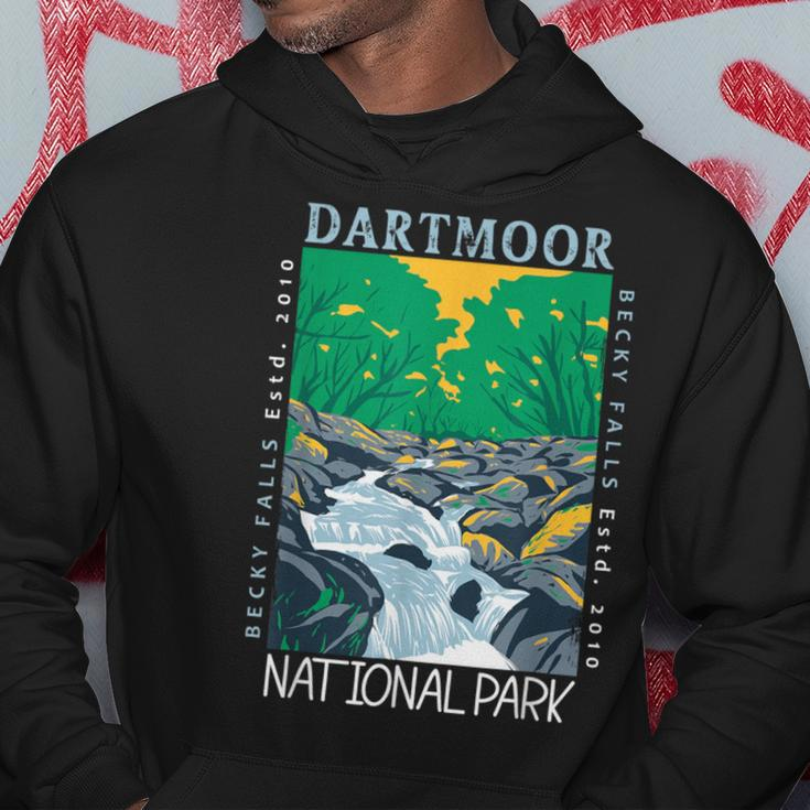 Dartmoor National Park Becky Falls Vintage Distressed Hoodie Unique Gifts