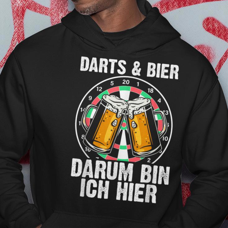 Darts Und Bier Darum Bin Ich Hier Dartspieler Kapuzenpullover Lustige Geschenke