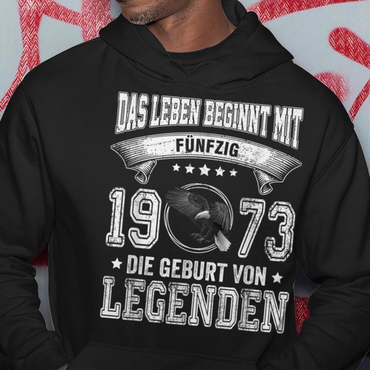 Das Leben Beginnt Mit Fifty 1973 Die Geburton Legenden Kapuzenpullover Lustige Geschenke