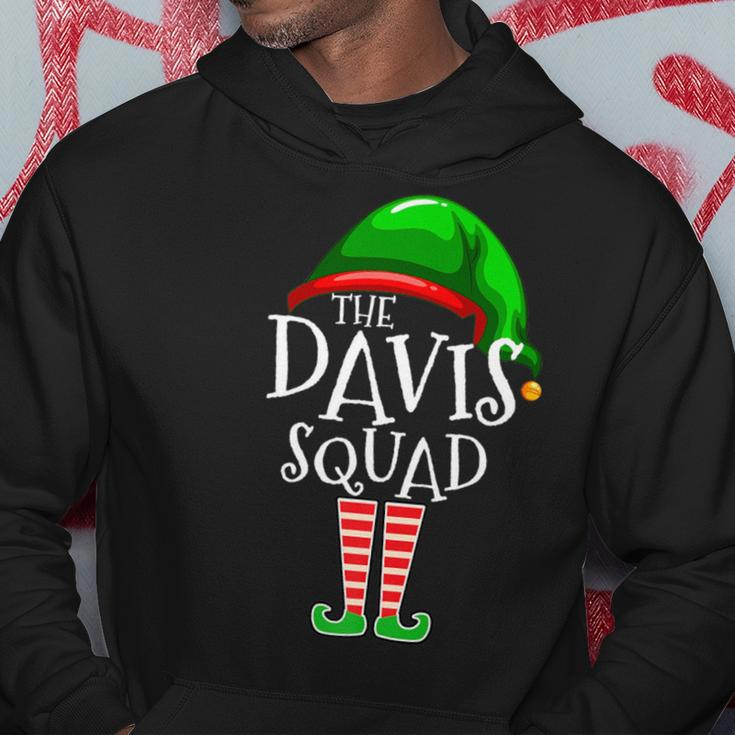 Davis Squad Elf Group Matching Family Name Christmas Hoodie Funny Gifts