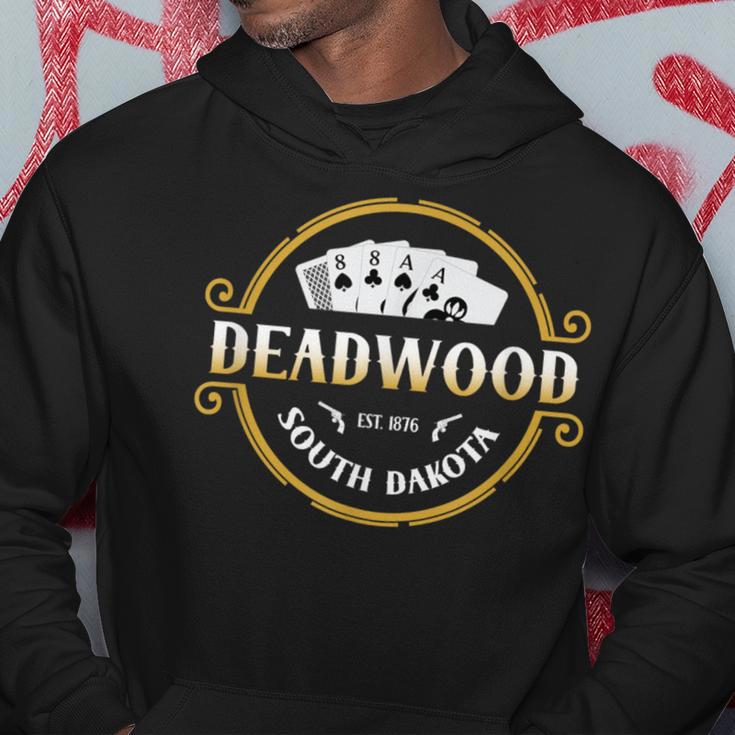 Deadwood South Dakota Souvenir Poker Hand Vintage Deadwood Hoodie Unique Gifts