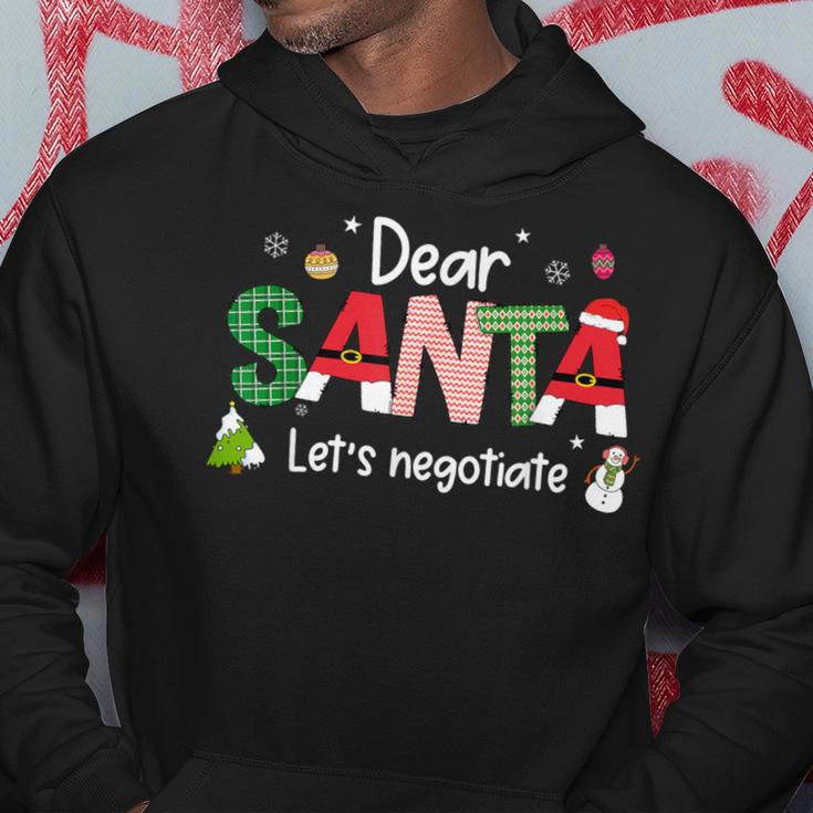 Dear Santa Let's Negotiate Christmas Lights Family Matching Hoodie Unique Gifts