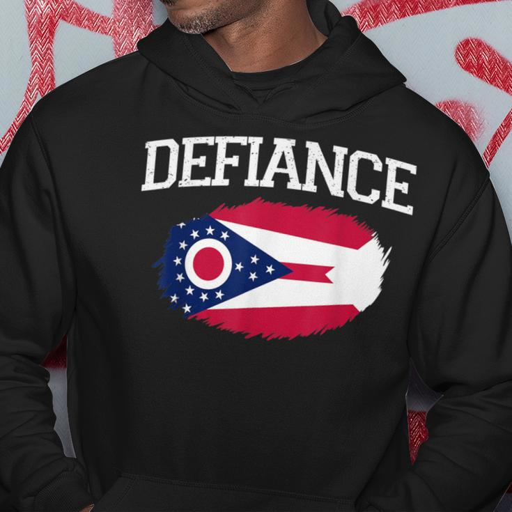 Defiance Oh Ohio Flagge Vintage Usa Sport Herren Damen Hoodie Lustige Geschenke