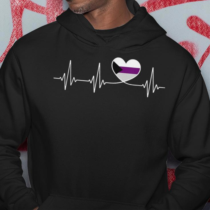Demisexual Flag Heart For Demisexual Pride Hoodie Unique Gifts