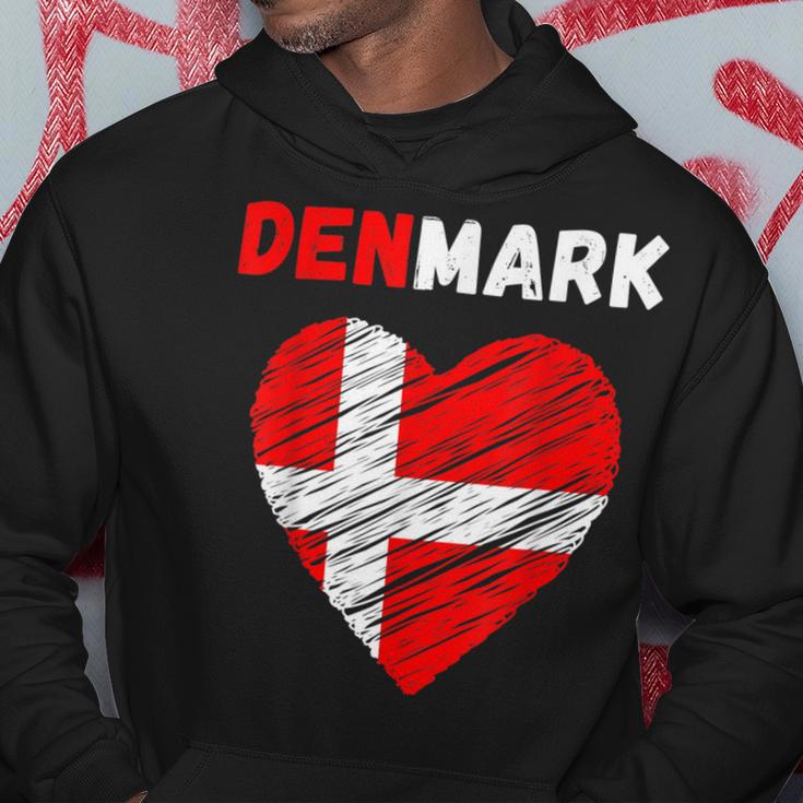 Denmark Flag Holiday Denmark Heart Danish Flag Hoodie Lustige Geschenke