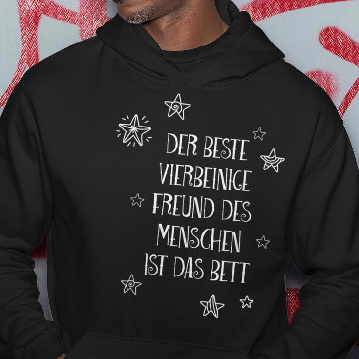 Der Besteierlegige Freund Das Bett Slogan Schlafig Hoodie Lustige Geschenke