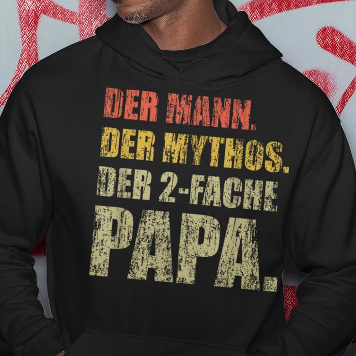 'Der Mann Der Mythos Der 2-Fold Papa Mit Gemins' 2 Children's Kapuzenpullover Lustige Geschenke