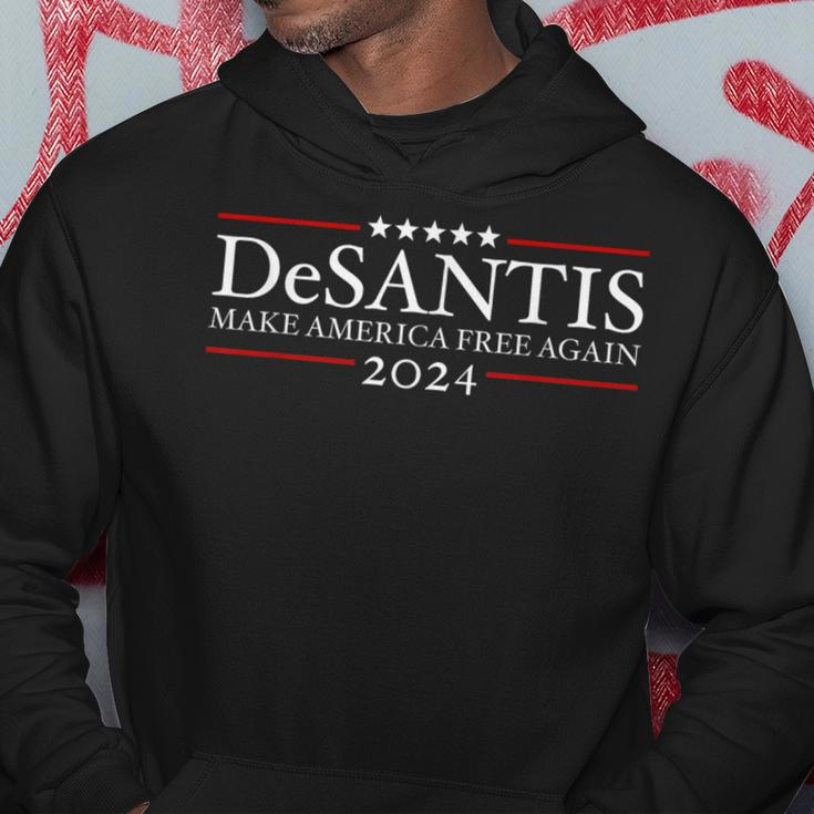 Desantis 2024 Make America Free Again President Republican Hoodie Unique Gifts