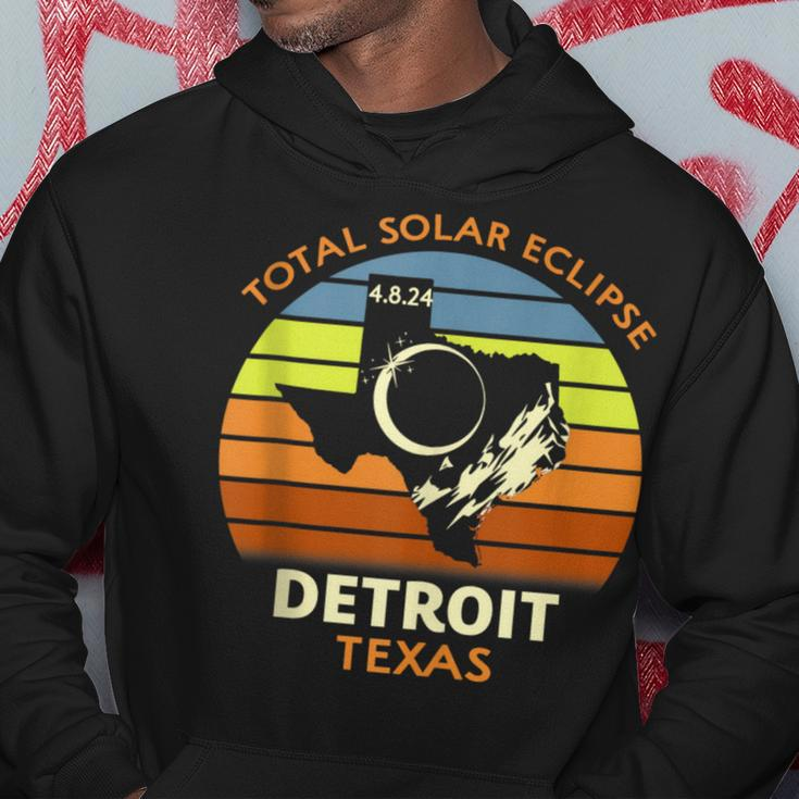 Detroit Texas Total Solar Eclipse 2024 Hoodie Personalized Gifts