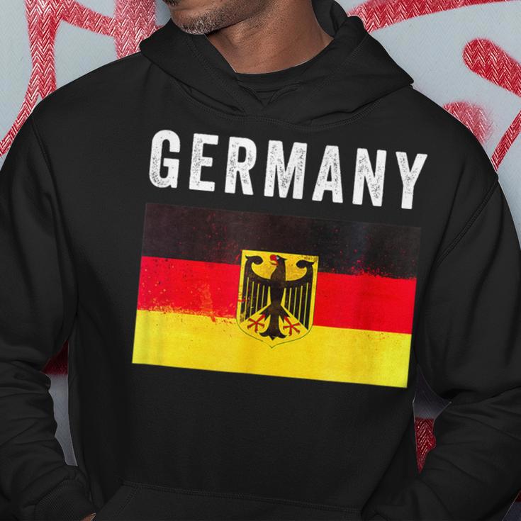 Deutschland Flagge Mit Wappen Deutschland Flagge I Love Deutschland Kapuzenpullover Lustige Geschenke