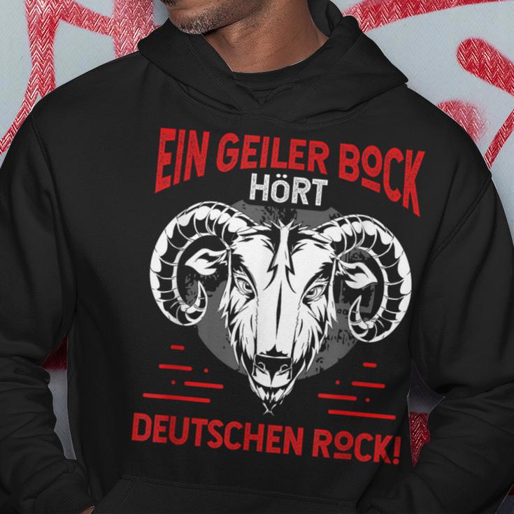 Deutschrock Ein Geiler Bock Hören German Rock Kapuzenpullover Lustige Geschenke