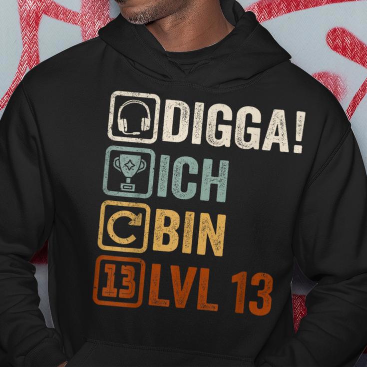 Digga Ich Bin 13 Jahre 13Th Birthday Boy Gamer Hoodie Lustige Geschenke