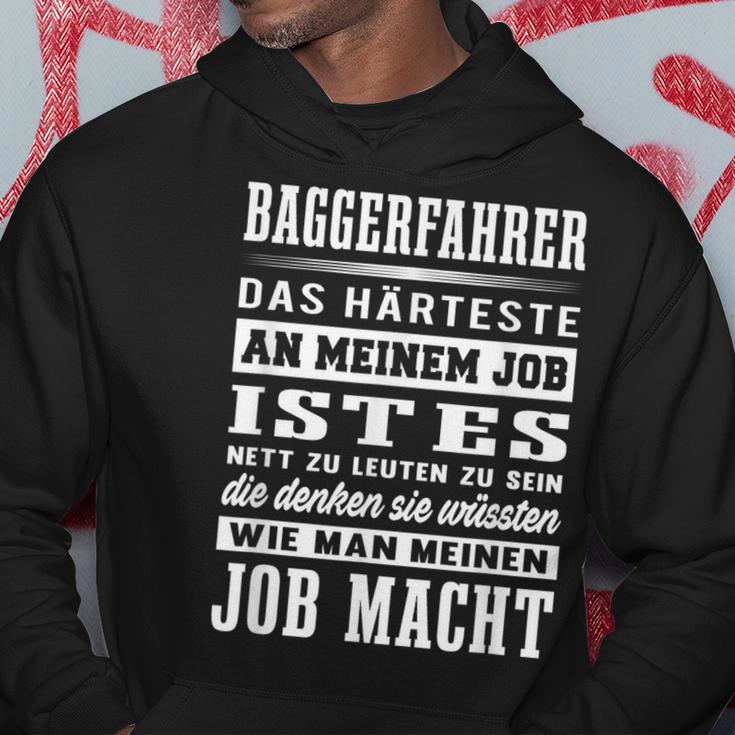 Digger Driver Slogan Digger Driving Digger Guide Hoodie Lustige Geschenke