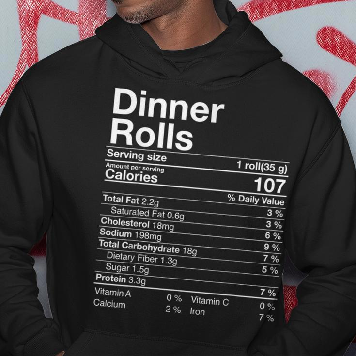 Dinner Rolls Nutrition Facts Thanksgiving Turkey Day Hoodie Unique Gifts