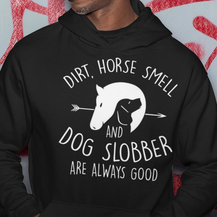 Dirt Horse Smell & Dog Slobber Horse Lover Hoodie Unique Gifts