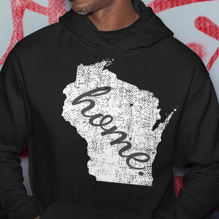 Distressed Wisconsin State Home Hoodie Unique Gifts