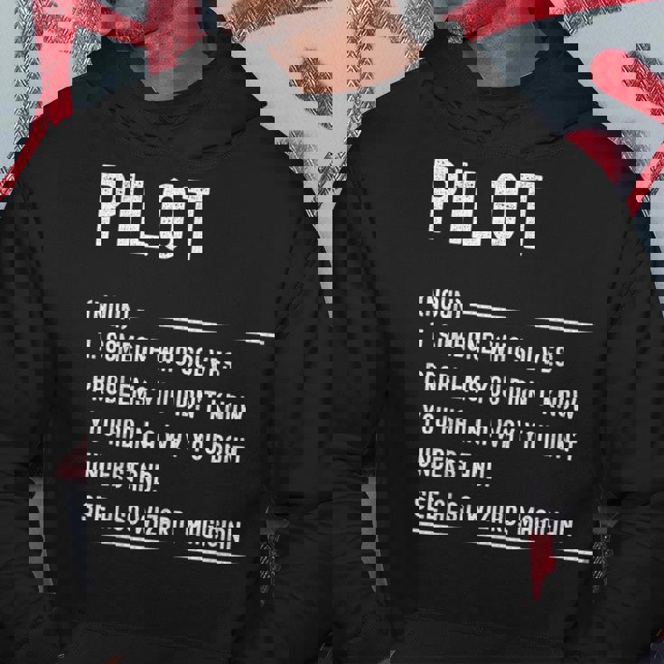 Divertido Título De Trabajo De Pilot Definition Sudadera Regalos divertidos