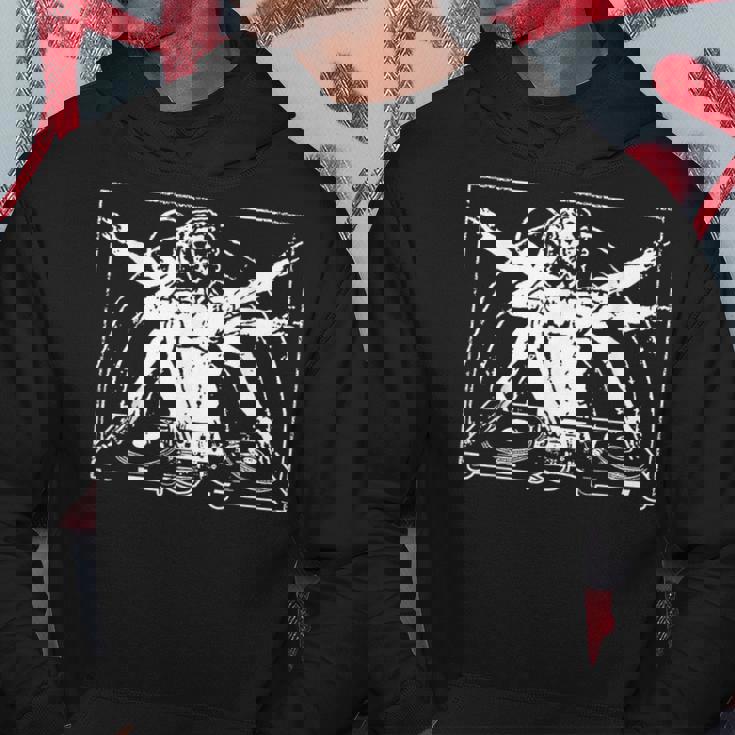 Dj Vitruvian Man Da Vinci Dj Music Festival Party Hoodie Personalized Gifts