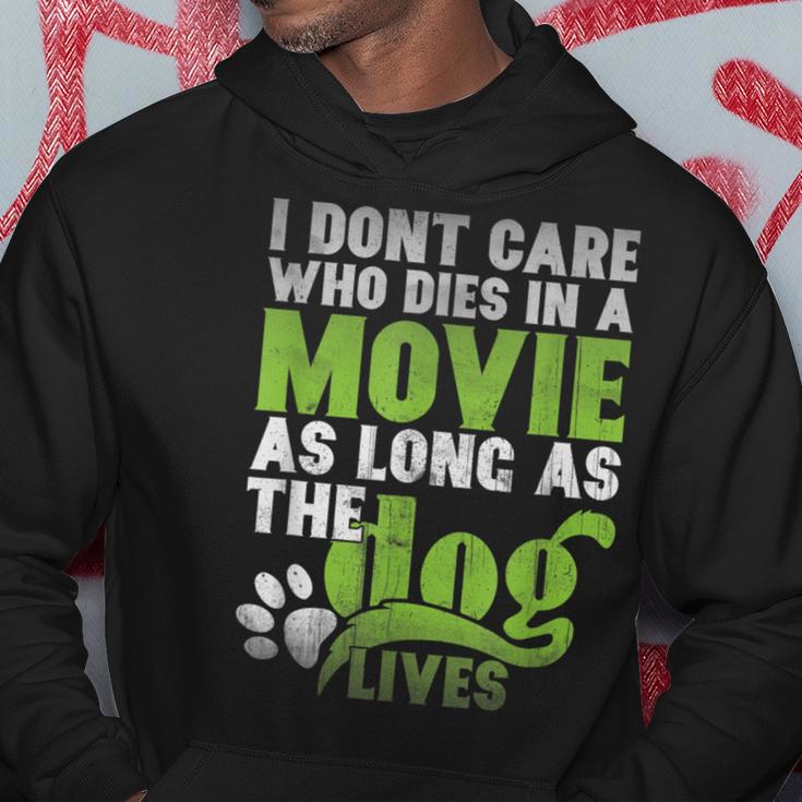 I Don' Care Who Dies In A Movie Printer Machine Hoodie Unique Gifts