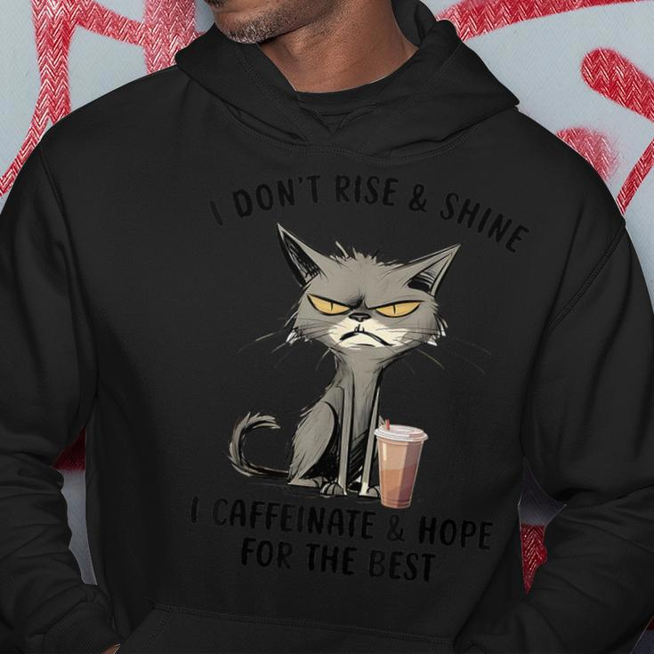 I Don’T Rise And Shine I Caffeinate And Hope For The Best Hoodie Unique Gifts